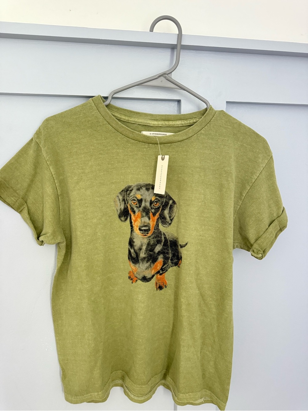 NWT Anthropologie Dog Icon Tee- Medium